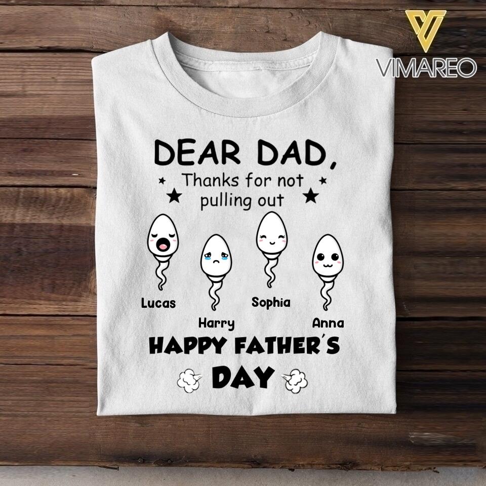 Personalized Father's Day Tshirt Printed 22MAY-HC11