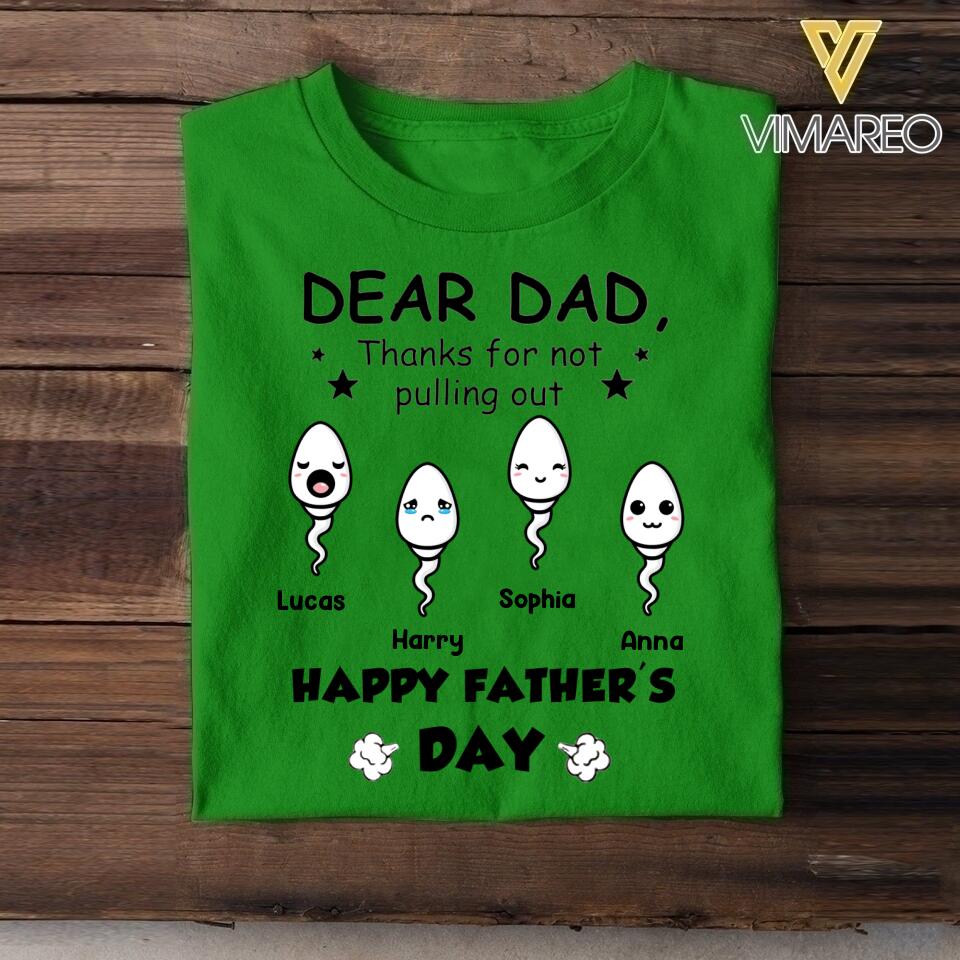 Personalized Father's Day Tshirt Printed 22MAY-HC11