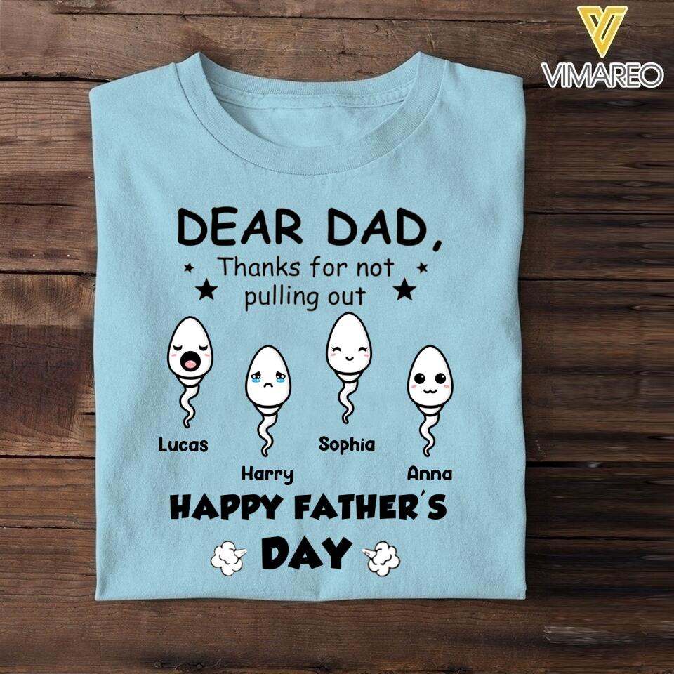 Personalized Father's Day Tshirt Printed 22MAY-HC11