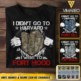 Personalized U.S Military Tshirt Printed 22MAY-DT11
