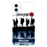 Personalized British Veterans Phone Case Printed 22MAY-LN11