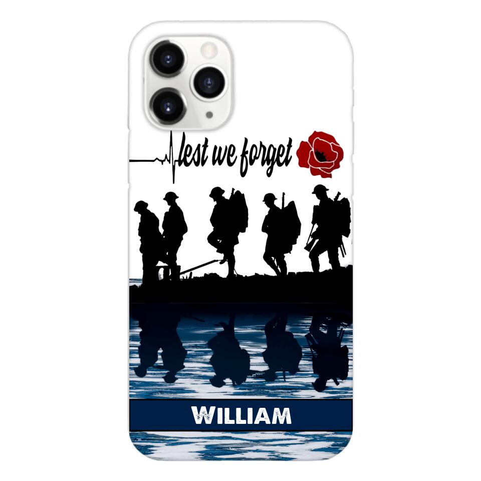 Personalized British Veterans Phone Case Printed 22MAY-LN11