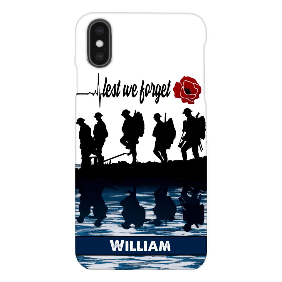 Personalized British Veterans Phone Case Printed 22MAY-LN11