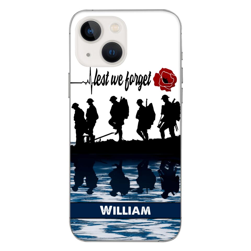 Personalized British Veterans Phone Case Printed 22MAY-LN11