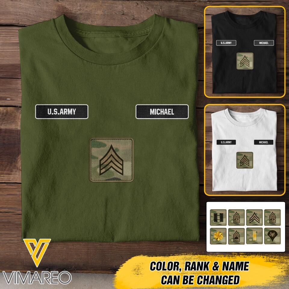DH Personalized U.S Army Tshirt Printed DT1205