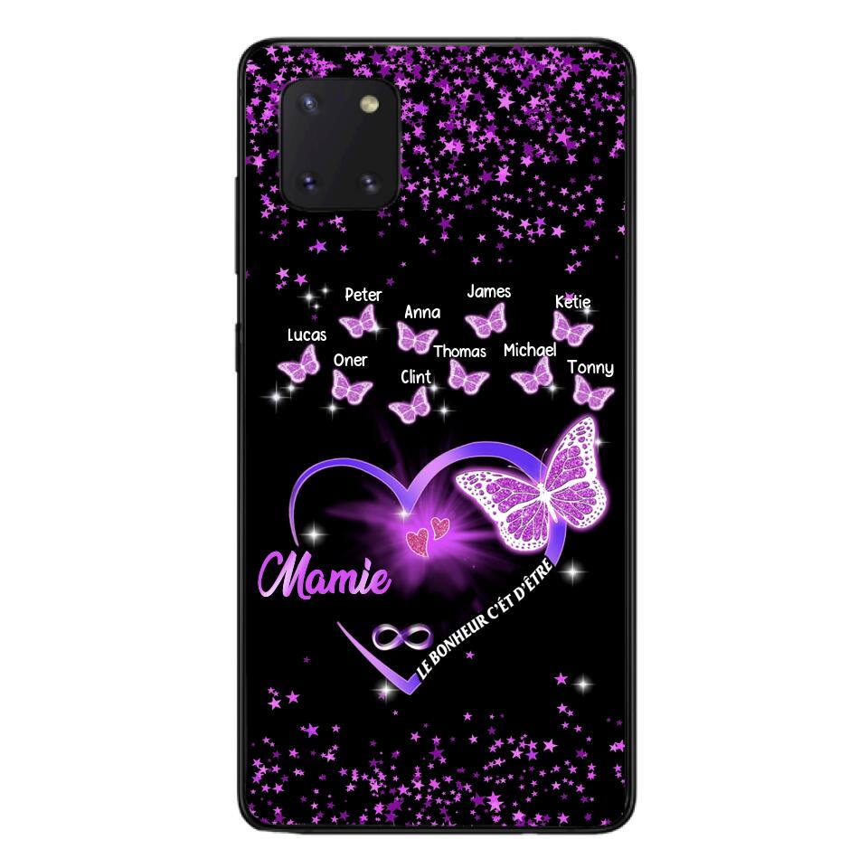 Coque de téléphone Mamie Enfant personnalisée imprimée 22MAY-DT12