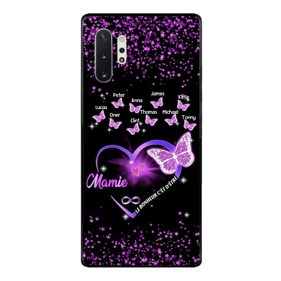 Coque de téléphone Mamie Enfant personnalisée imprimée 22MAY-DT12