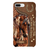 Coque de téléphone personnalisée Amoureux des chevaux imprimée 22MAY-HQ12