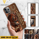 Coque de téléphone personnalisée Amoureux des chevaux imprimée 22MAY-HQ12