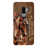 Coque de téléphone personnalisée Amoureux des chevaux imprimée 22MAY-HQ12