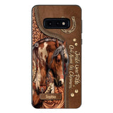 Coque de téléphone personnalisée Amoureux des chevaux imprimée 22MAY-HQ12