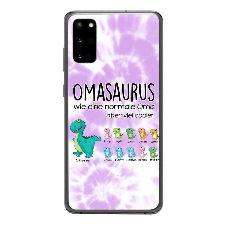 Personalisierte Omasaurus, Mamasaurus Handyhülle bedruckt 22MAY-LN12