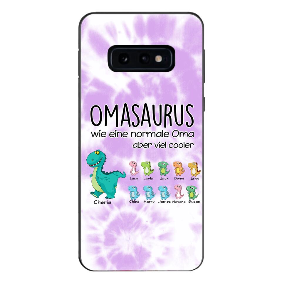 Personalisierte Omasaurus, Mamasaurus Handyhülle bedruckt 22MAY-LN12