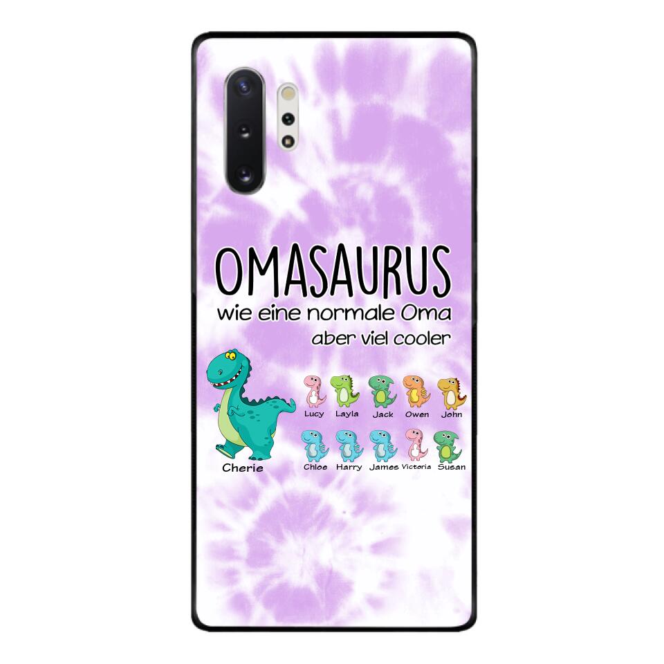 Personalisierte Omasaurus, Mamasaurus Handyhülle bedruckt 22MAY-LN12