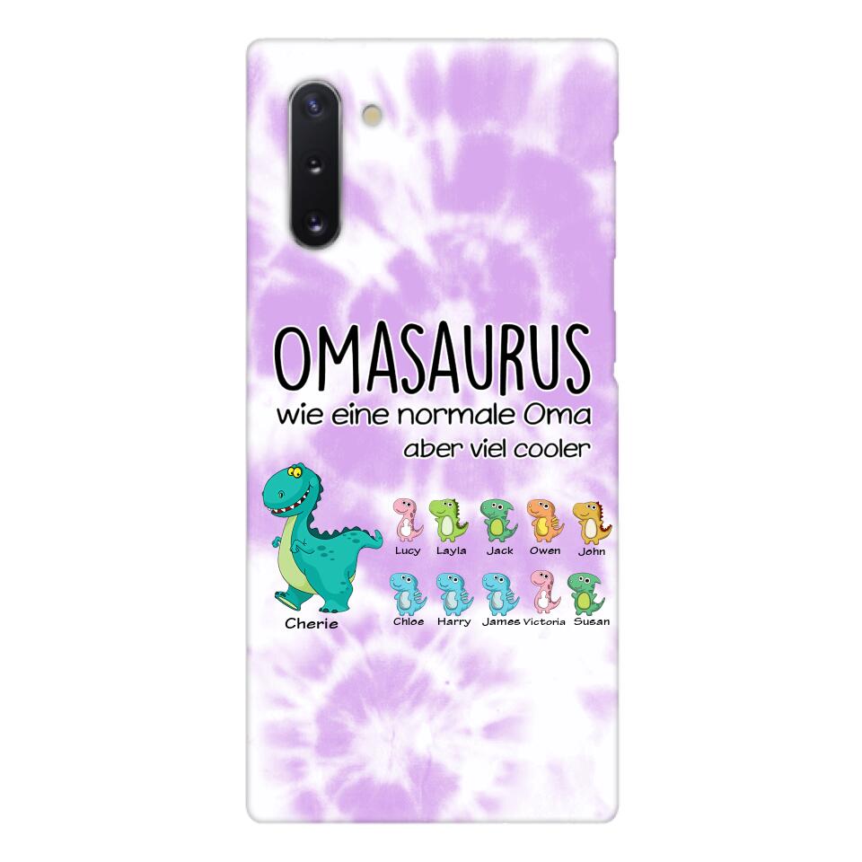 Personalisierte Omasaurus, Mamasaurus Handyhülle bedruckt 22MAY-LN12
