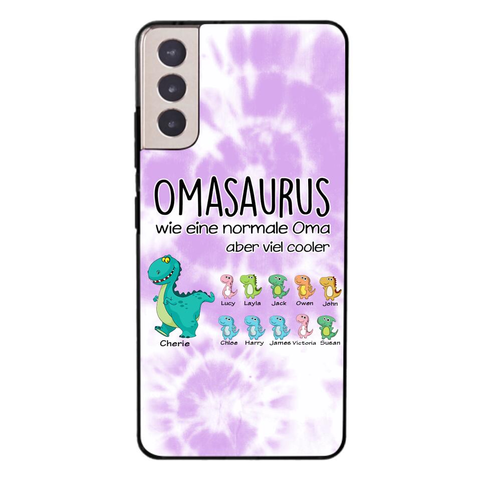 Personalisierte Omasaurus, Mamasaurus Handyhülle bedruckt 22MAY-LN12