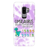 Personalisierte Omasaurus, Mamasaurus Handyhülle bedruckt 22MAY-LN12