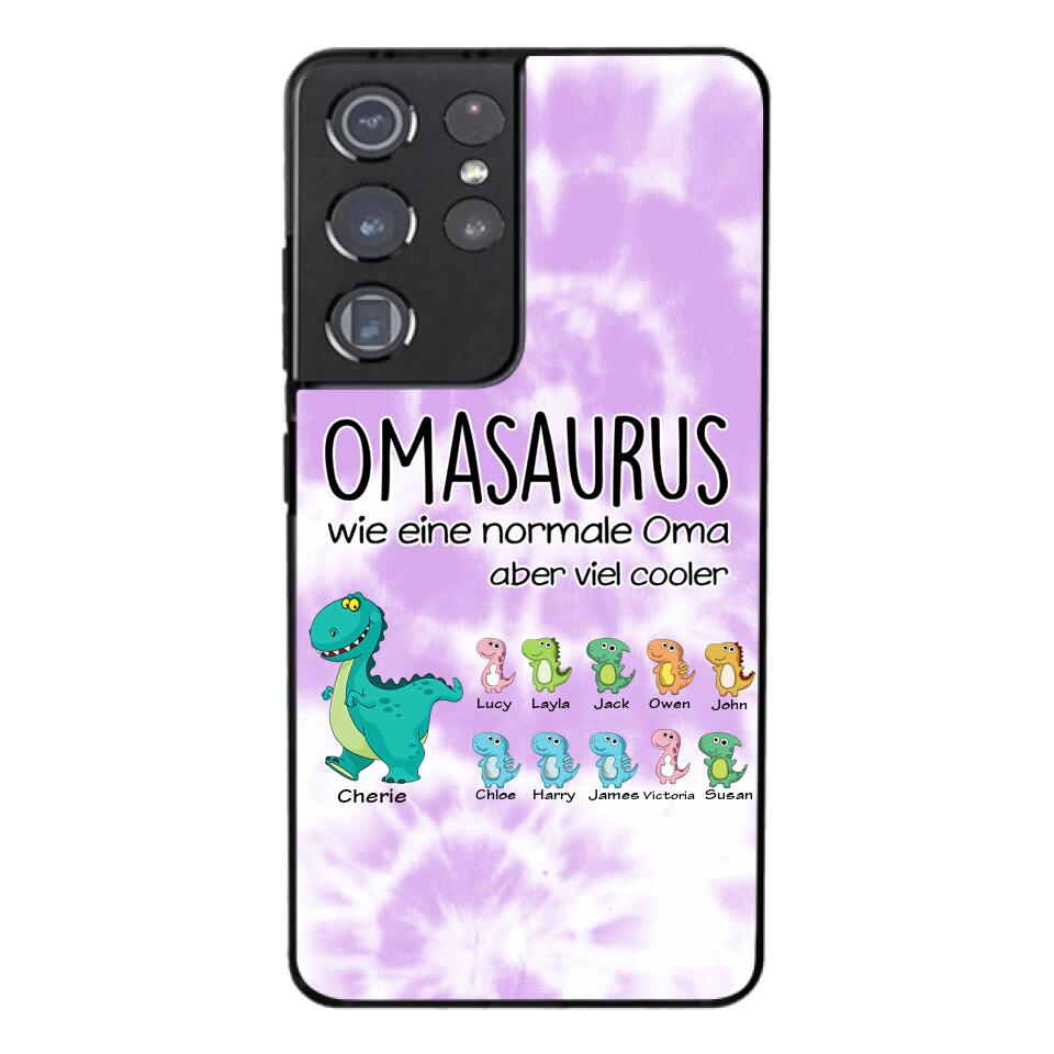 Personalisierte Omasaurus, Mamasaurus Handyhülle bedruckt 22MAY-LN12