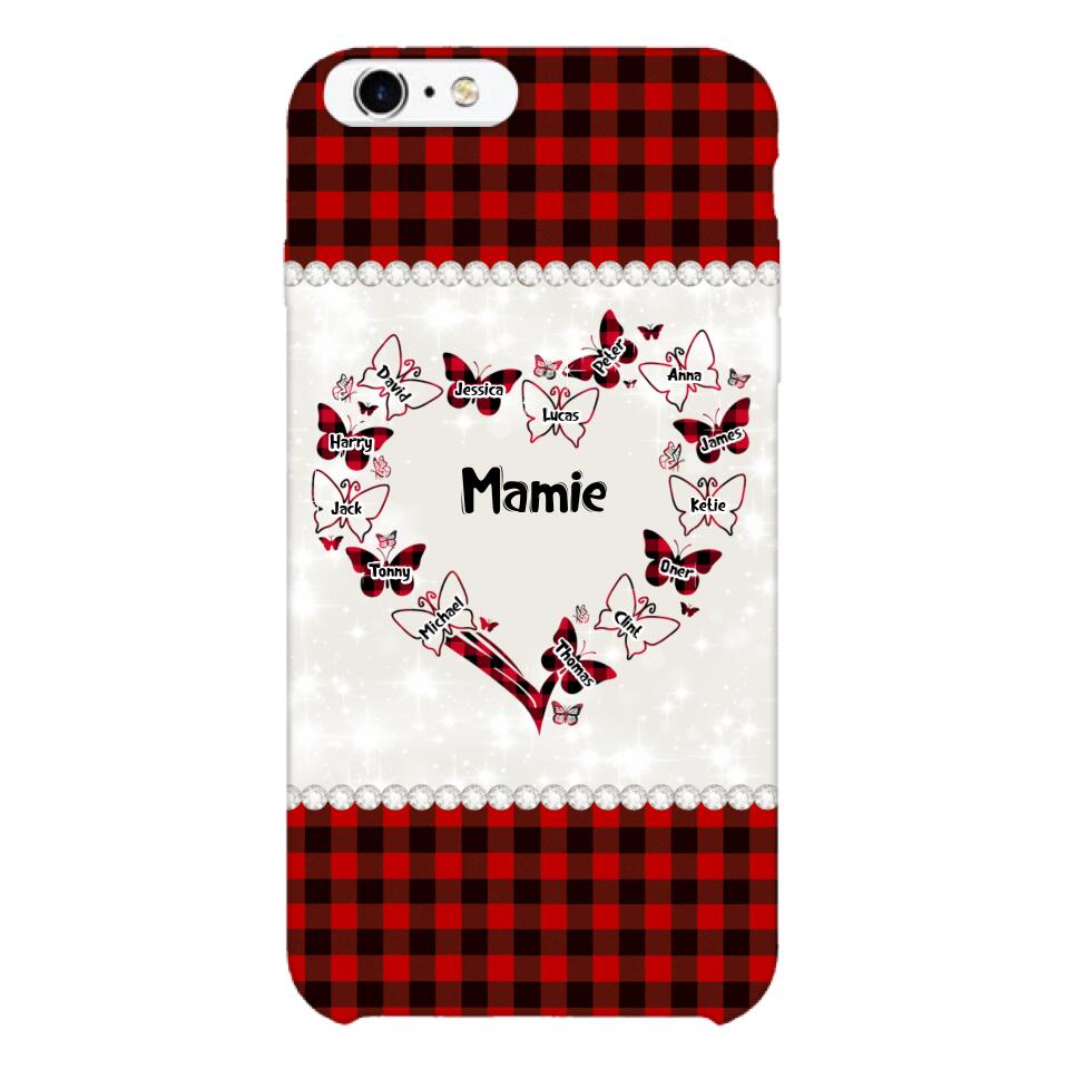 Coque de téléphone Mamie Enfant personnalisée imprimée 22MAY-HC12