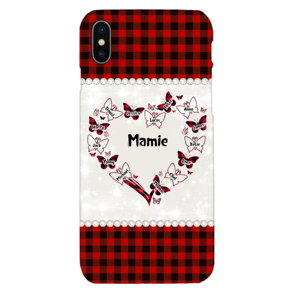 Coque de téléphone Mamie Enfant personnalisée imprimée 22MAY-HC12