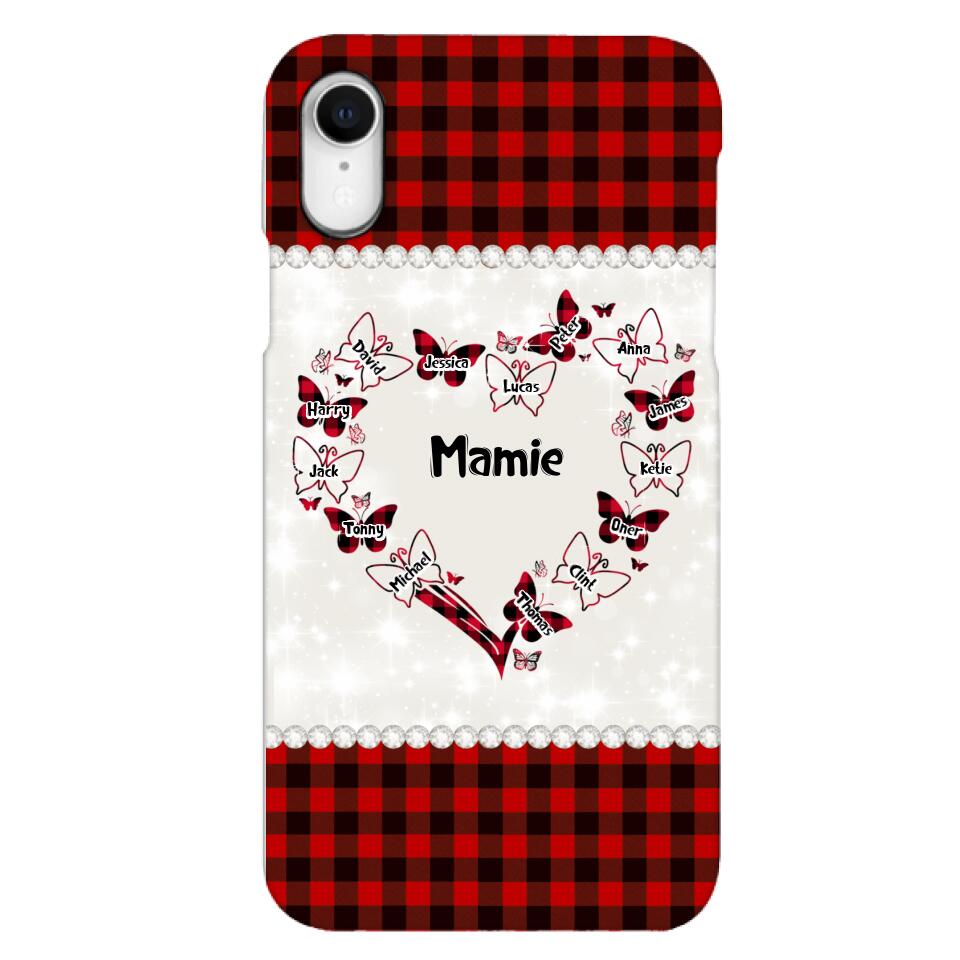 Coque de téléphone Mamie Enfant personnalisée imprimée 22MAY-HC12