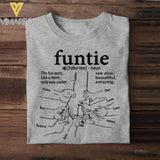 PERSONALIZED FUNTIE KID NAME HAND TSHIRT NQHC1205