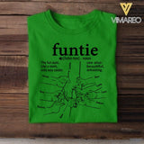PERSONALIZED FUNTIE KID NAME HAND TSHIRT NQHC1205