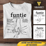 PERSONALIZED FUNTIE KID NAME HAND TSHIRT NQHC1205