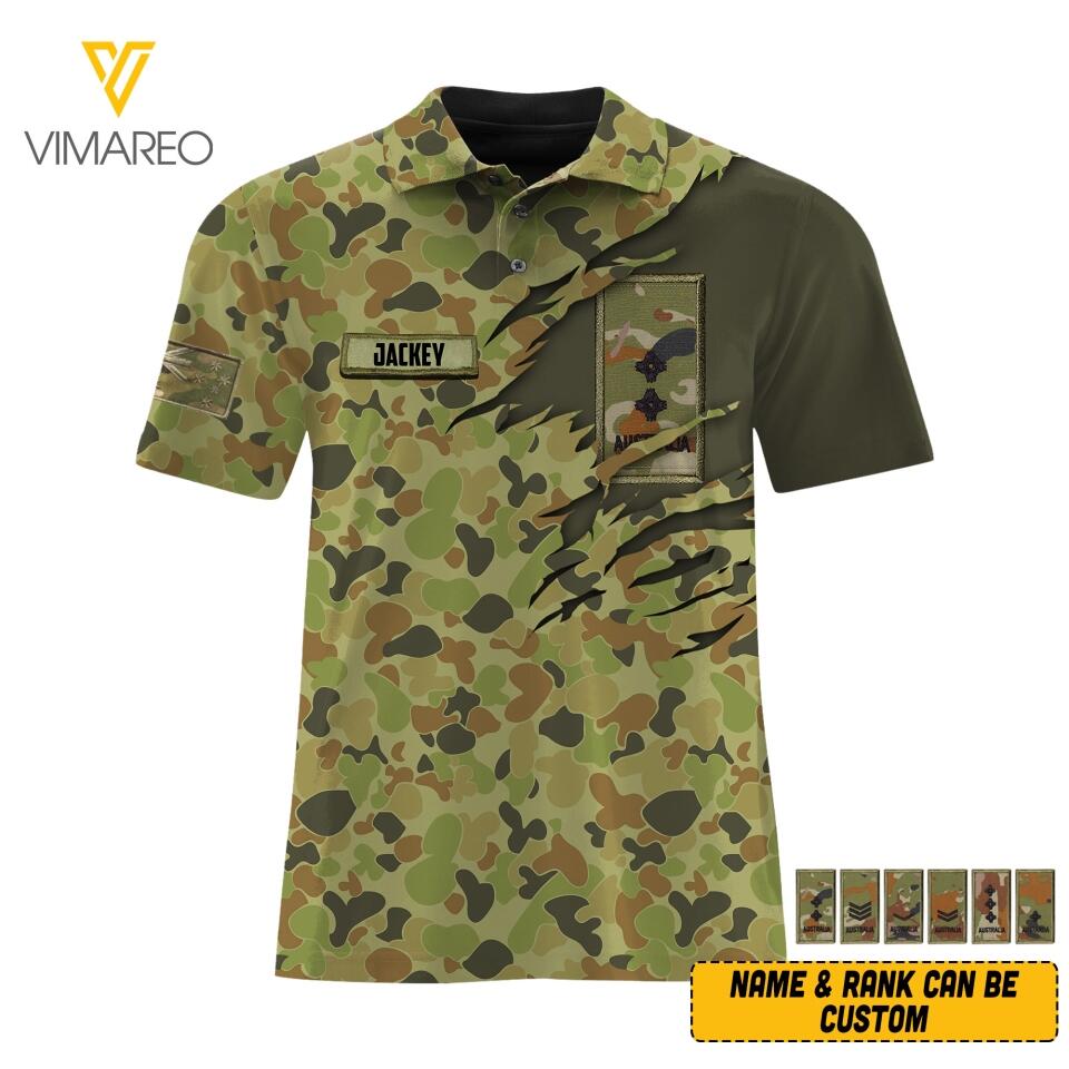 Dh Australian Army Hawaii Shirt Printed HQ1205