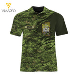 DH Canadian Army Hawaii Shirt Printed HQ1205