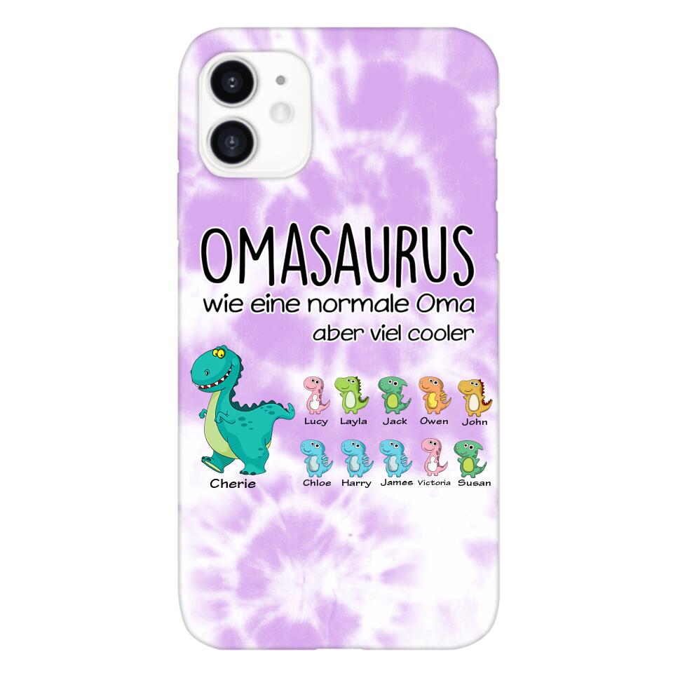 Personalisierte Omasaurus, Mamasaurus Handyhülle bedruckt 22MAY-LN12