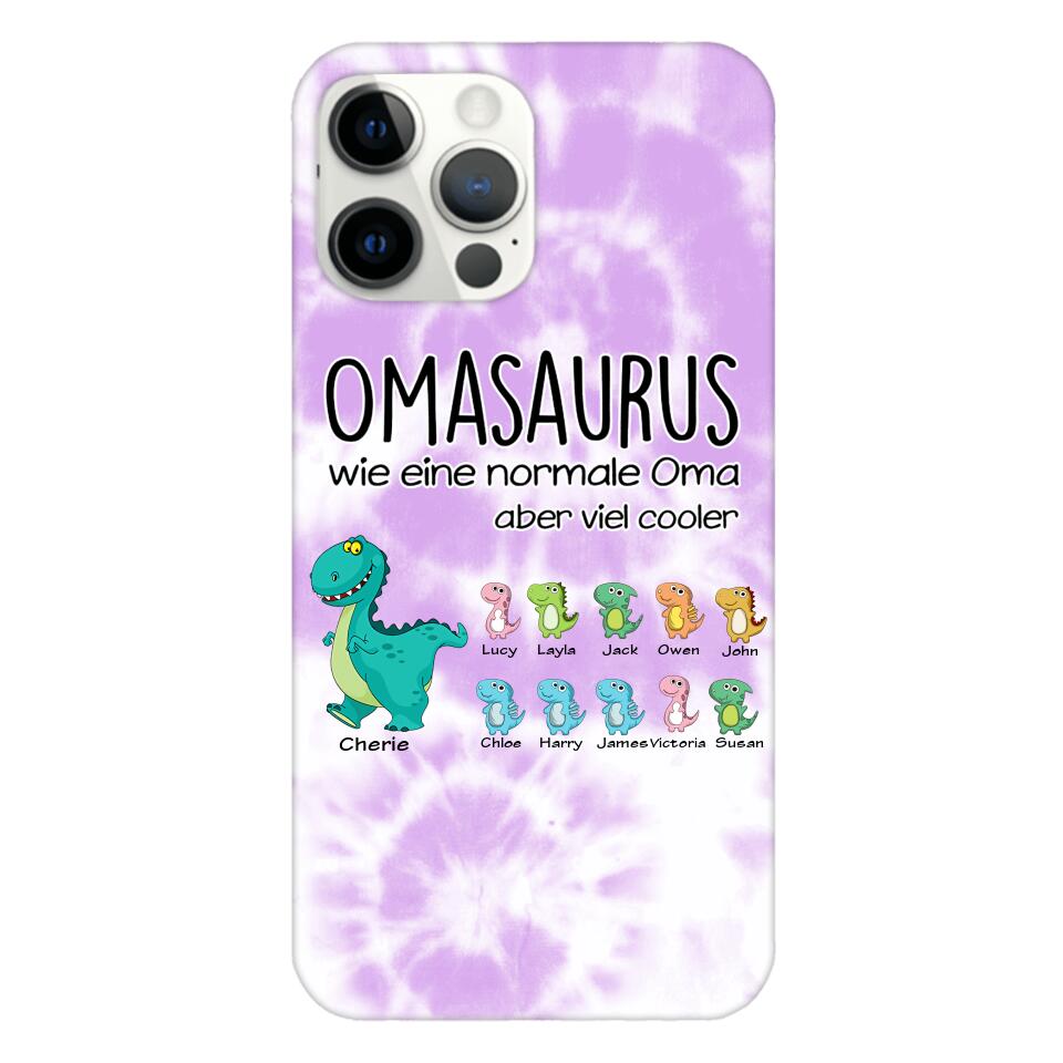 Personalisierte Omasaurus, Mamasaurus Handyhülle bedruckt 22MAY-LN12