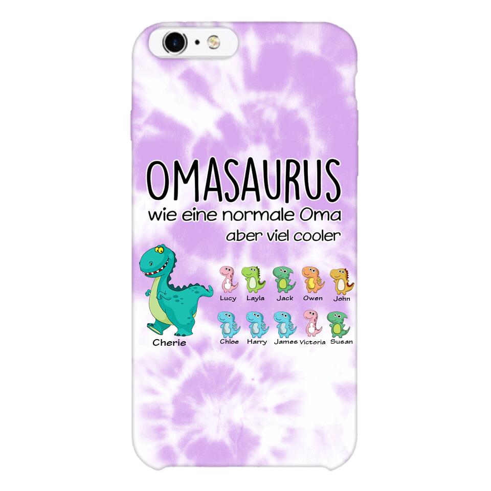 Personalisierte Omasaurus, Mamasaurus Handyhülle bedruckt 22MAY-LN12