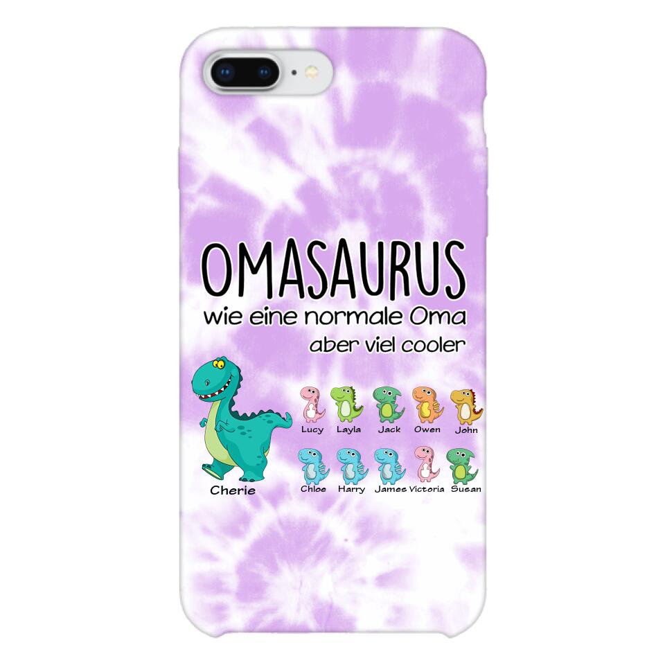 Personalisierte Omasaurus, Mamasaurus Handyhülle bedruckt 22MAY-LN12