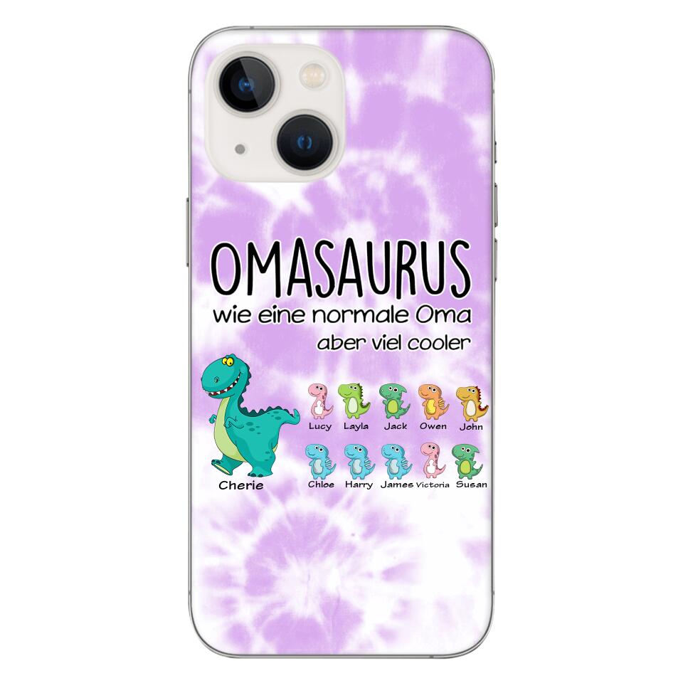 Personalisierte Omasaurus, Mamasaurus Handyhülle bedruckt 22MAY-LN12