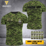 DH Personalized Canadian Soldier Tshirt 3D Printed HQ1305