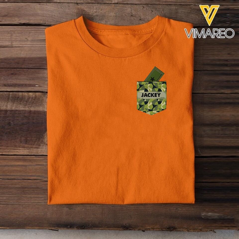 Personalized Swedish Soldier Tshirt Printed 22MAY-HC13