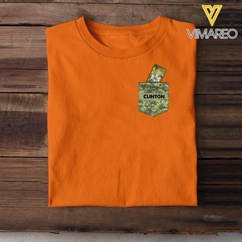 Personalized Canadian Soldier Tshirt Printed 22MAY-HC13