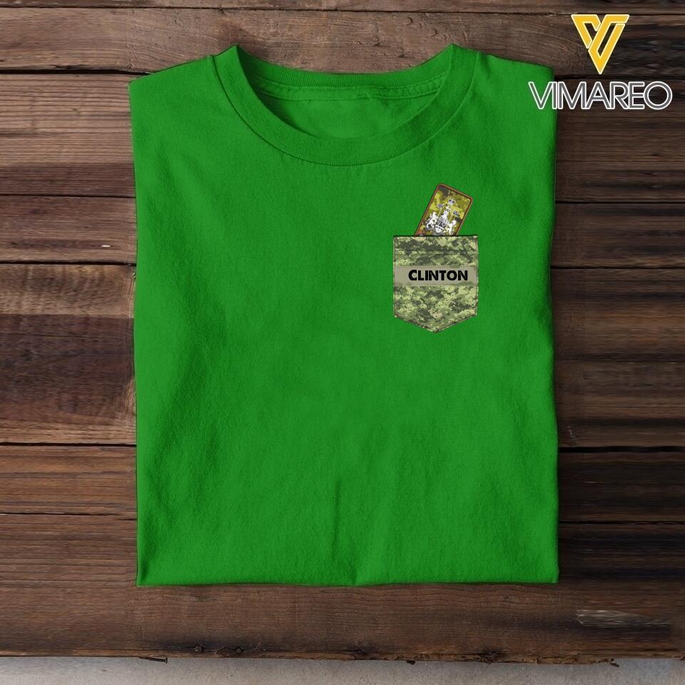 Personalized Canadian Soldier Tshirt Printed 22MAY-HC13