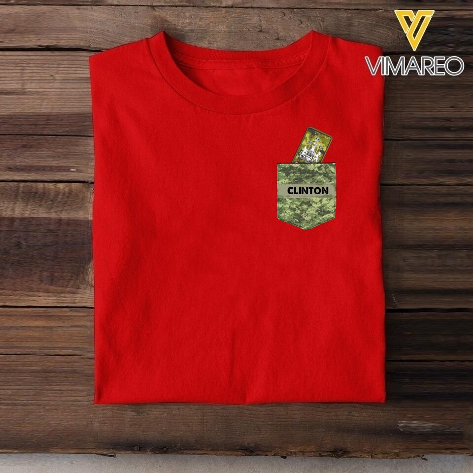 Personalized Canadian Soldier Tshirt Printed 22MAY-HC13
