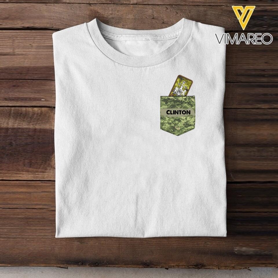 Personalized Canadian Soldier Tshirt Printed 22MAY-HC13