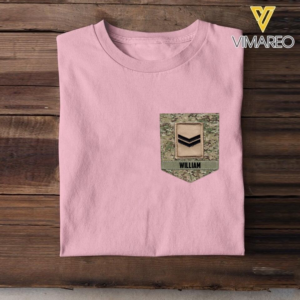 Personalized British Soldier Tshirt Printed 22MAY-NN13
