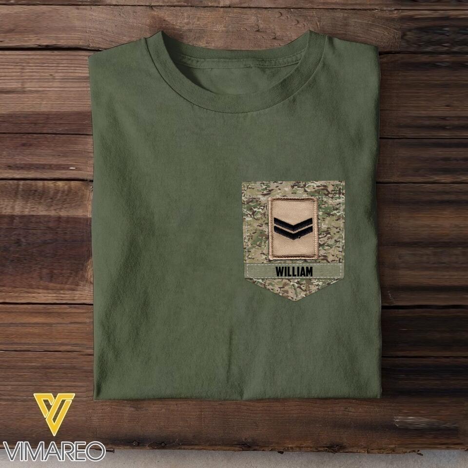 Personalized British Soldier Tshirt Printed 22MAY-NN13