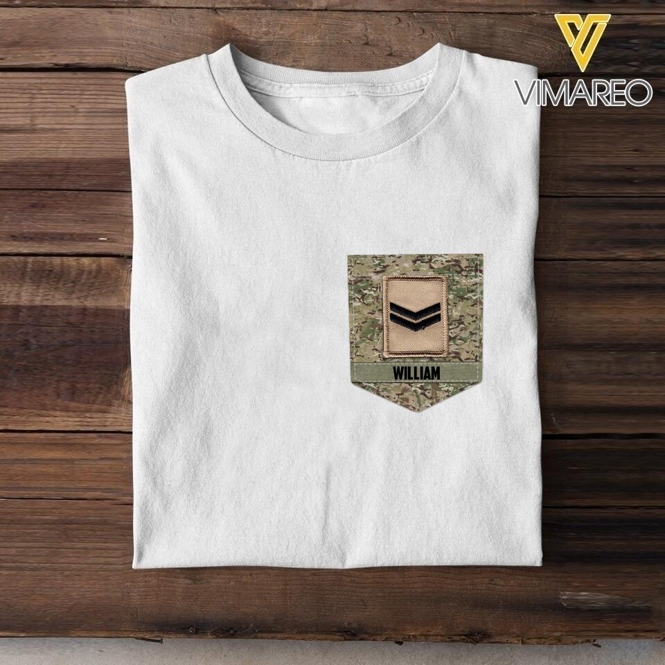 Personalized British Soldier Tshirt Printed 22MAY-NN13