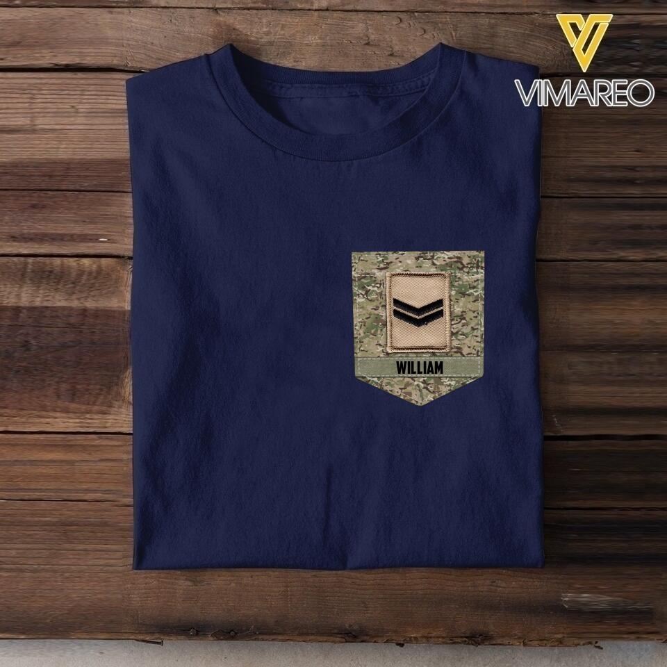 Personalized British Soldier Tshirt Printed 22MAY-NN13