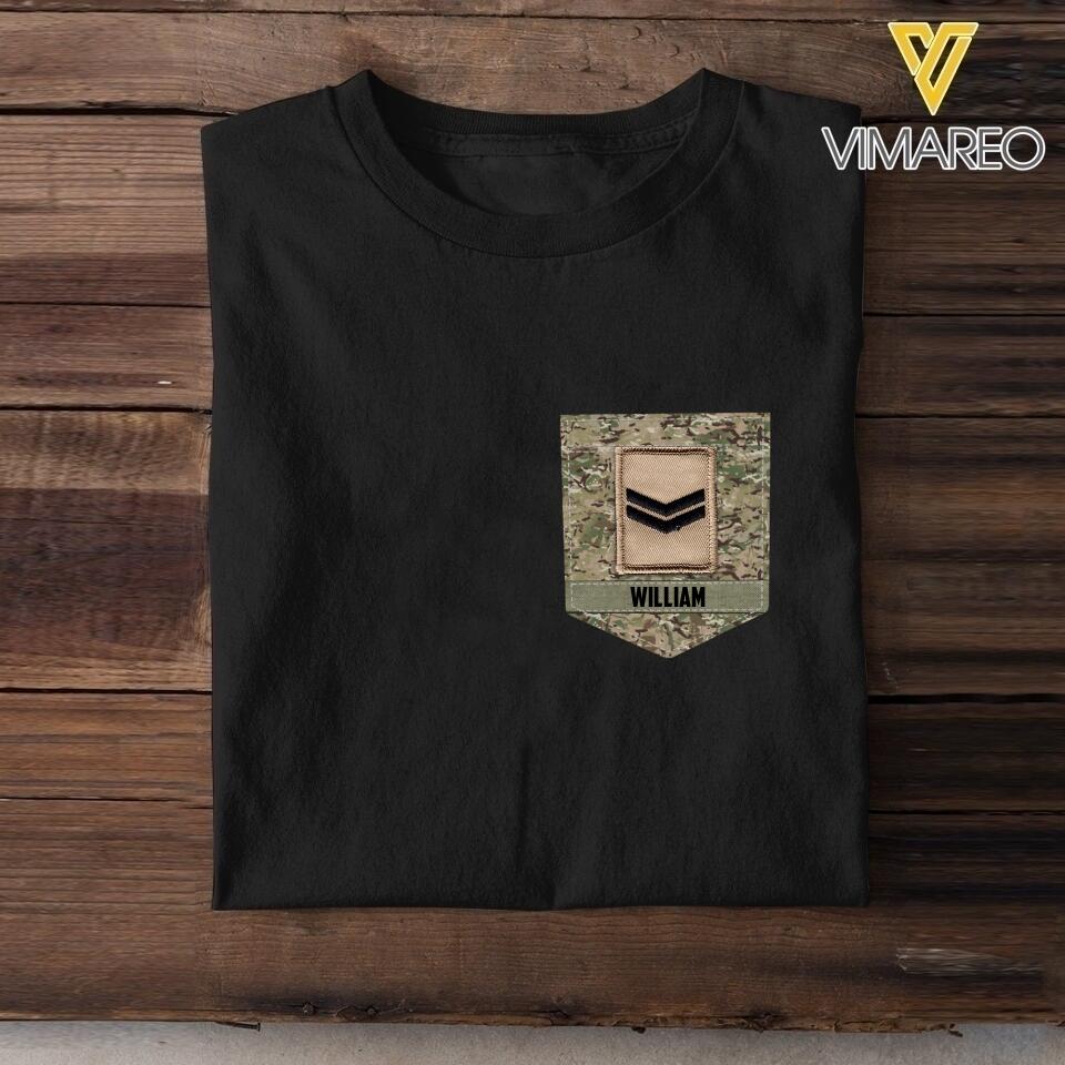 Personalized British Soldier Tshirt Printed 22MAY-NN13