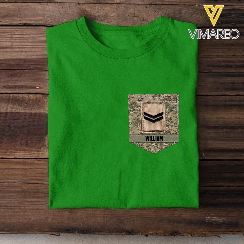 Personalized British Soldier Tshirt Printed 22MAY-NN13