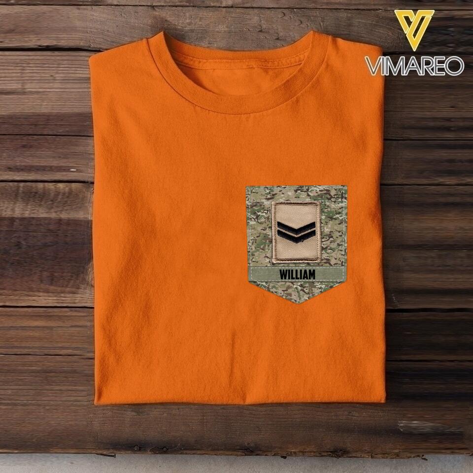 Personalized British Soldier Tshirt Printed 22MAY-NN13