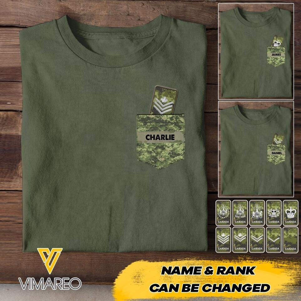 Personalized Canadian Soldier Tshirt Printed 22MAY-NN13