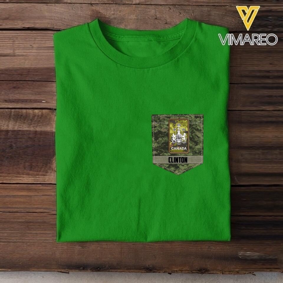 Personalized Canadian Soldier Tshirt Printed 22MAY-NN13